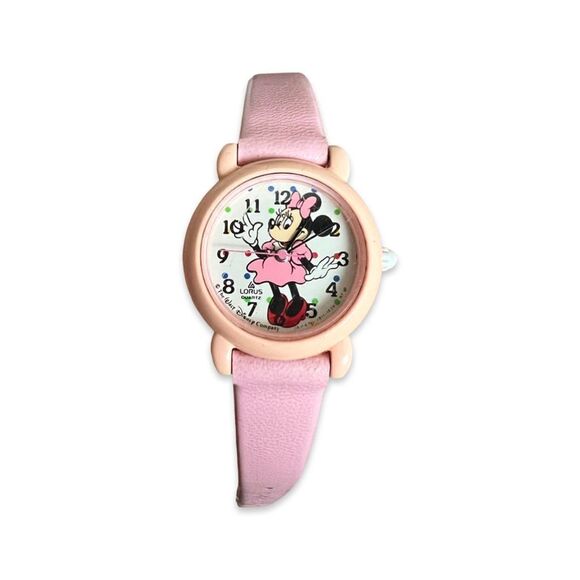 Vintage Disney Minnie Mouse Pink Child's Watch - Picture 1 of 5